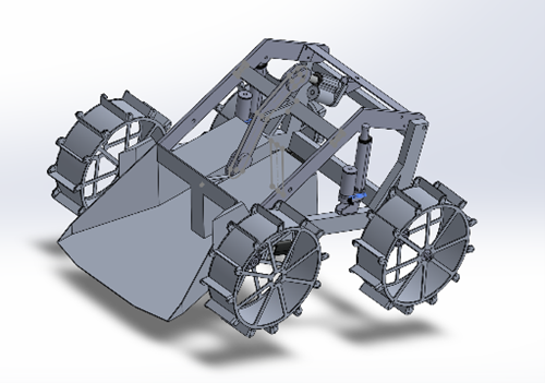 Front loader rover initial concept CAD